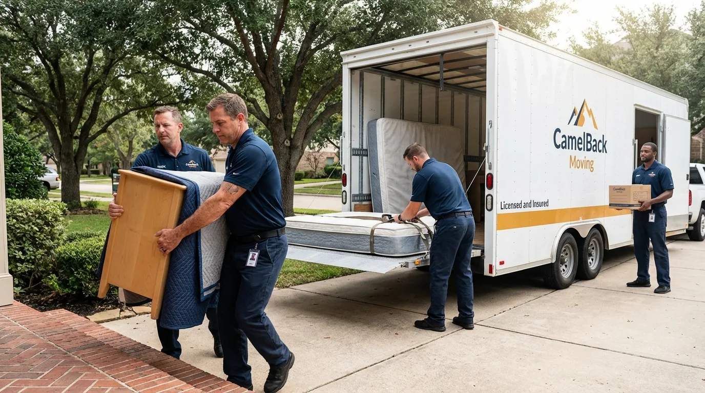 Crew loading residential truck for cross-state move from Whitesburg, KY